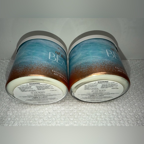 Bath & Body Works Candles Large At The Beach X2 - Picture 6 of 10